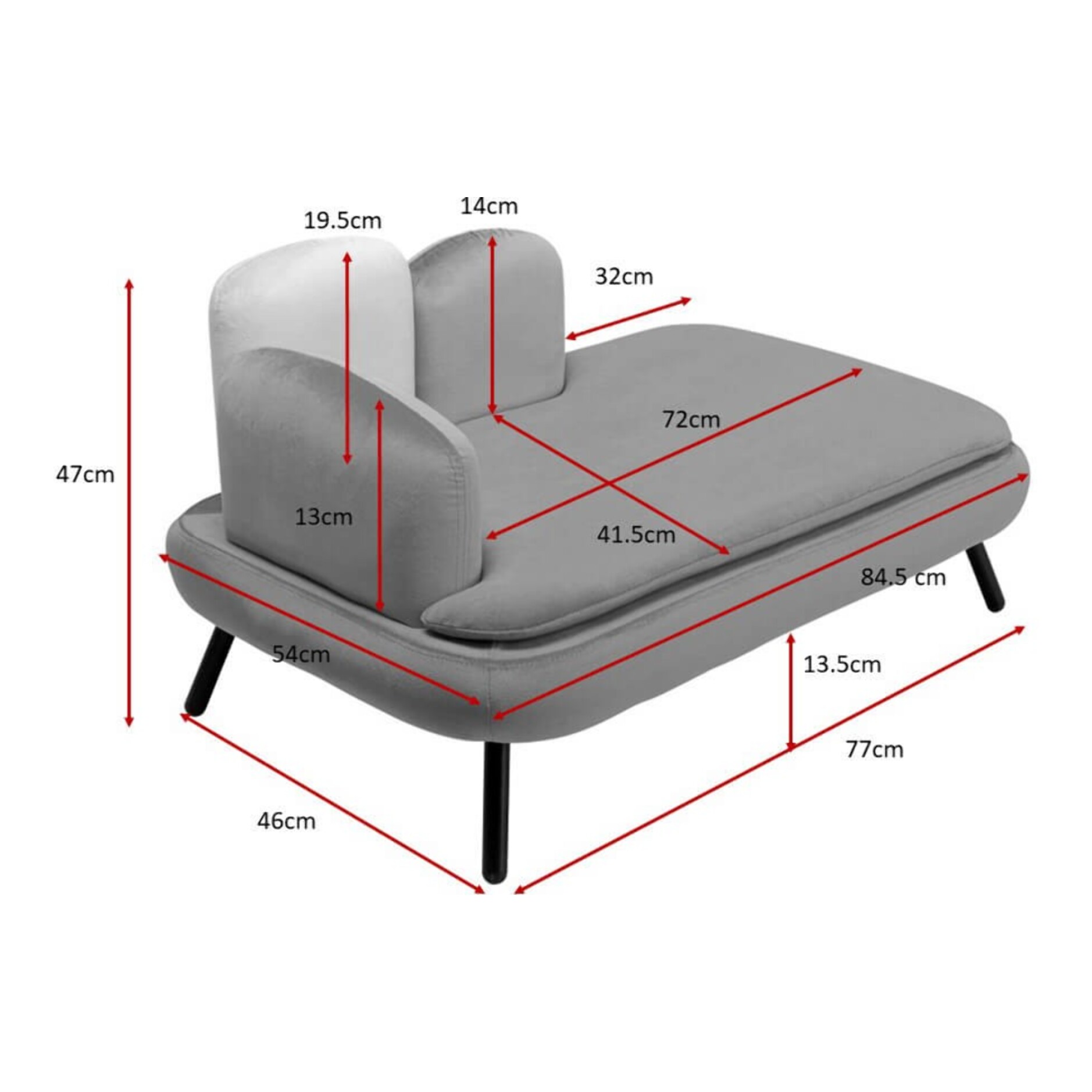 Lit pour animaux Diva orange Kare Design