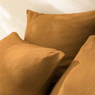Parure de lit unie en coton, GAZE DE COTON