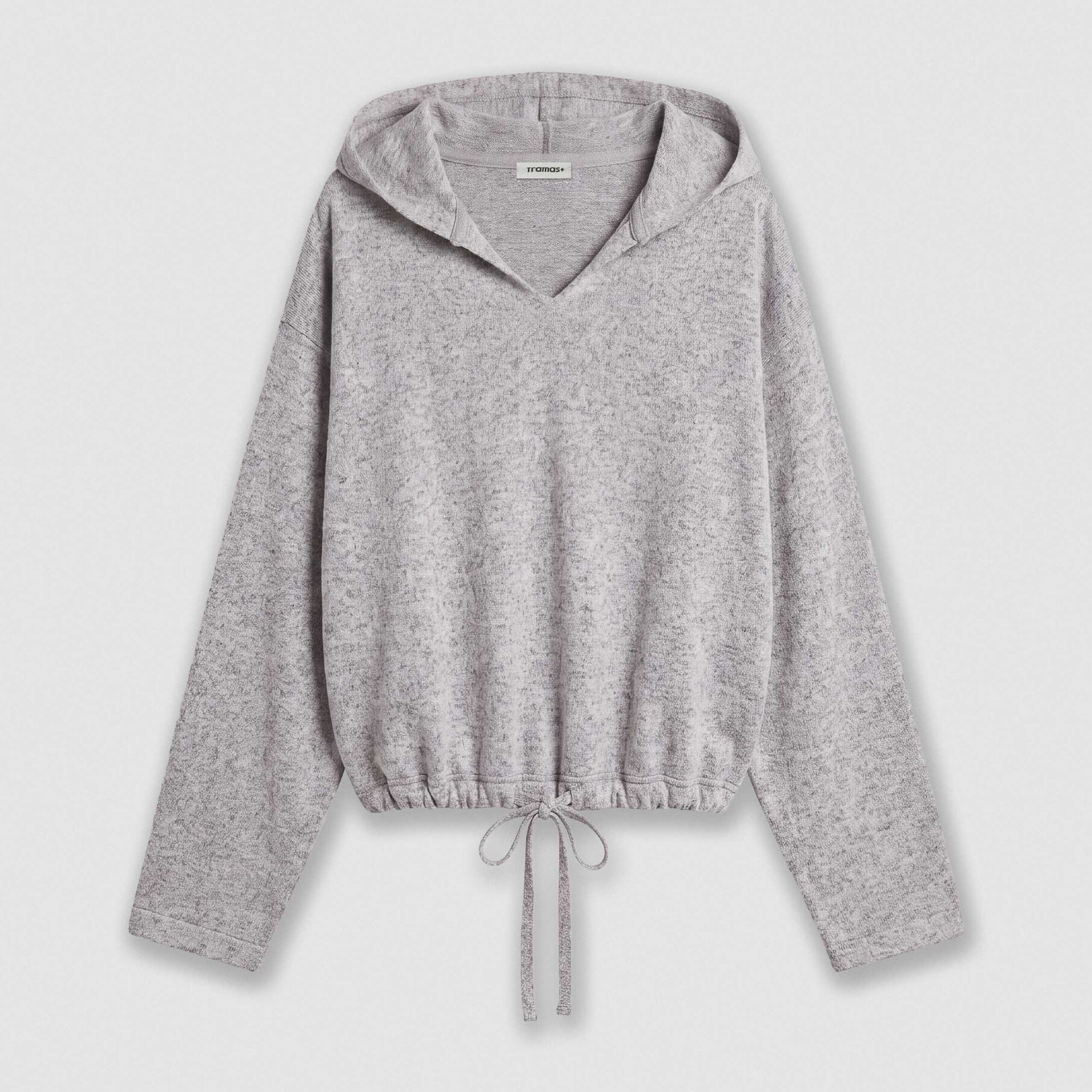 Set sudadera falda angorina gris claro