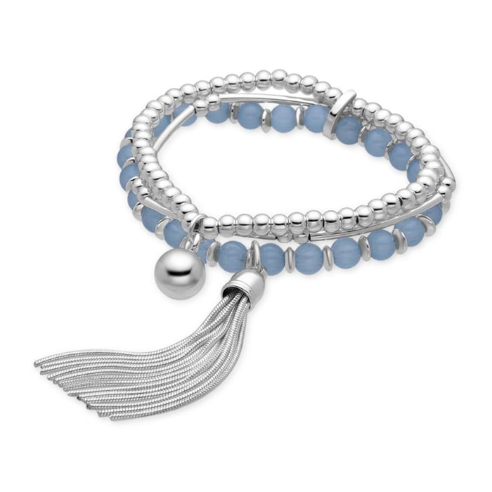 Pulsera Lux by Lux acabado en rodio