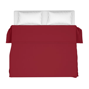 LENZUOLO SOPRA LETTO SINGOLO BORDEAUX 100% COTONE