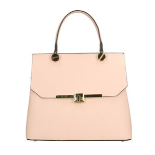 Borsa a mano da donna Made in Italy - Modello Lunaria - 100% pelle - 27.0 x 23.0 x 12.0 cm