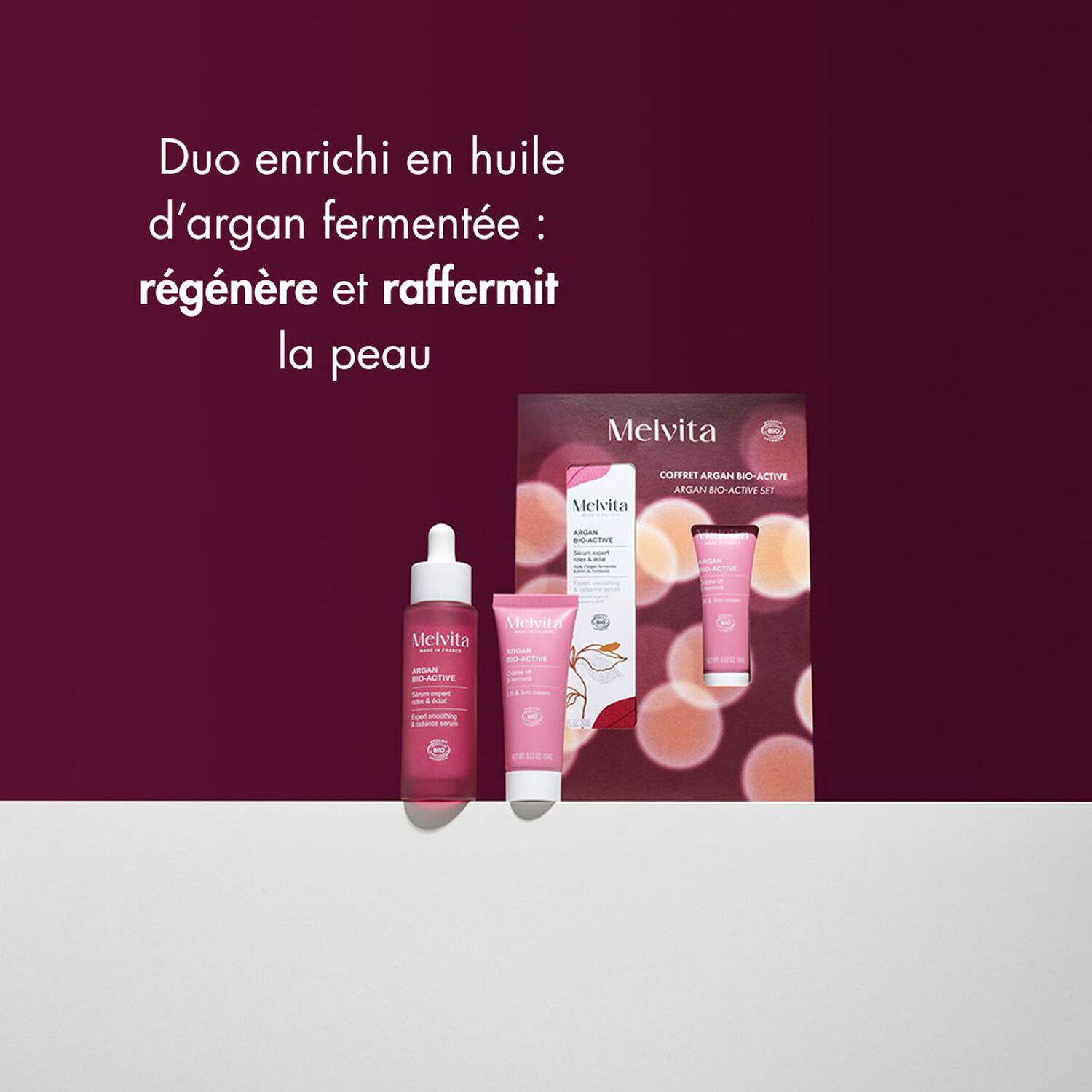 Argan Bio Active - Coffret Sérum Anti-âge 30 ml + Crème Liftante 50 ml