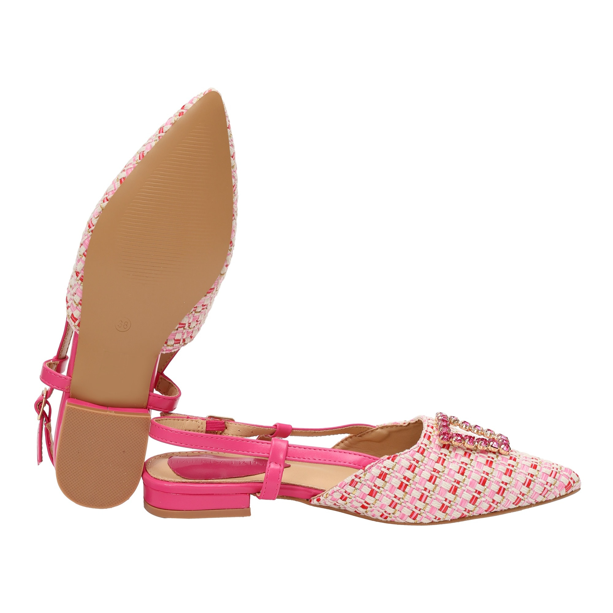 Sandali bassi - applicazione accessorio - tacco 2,5 cm