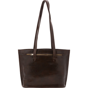 Borsa a spalla  da donna In Vera pelle Made in Italy 27x38,5x10 cm