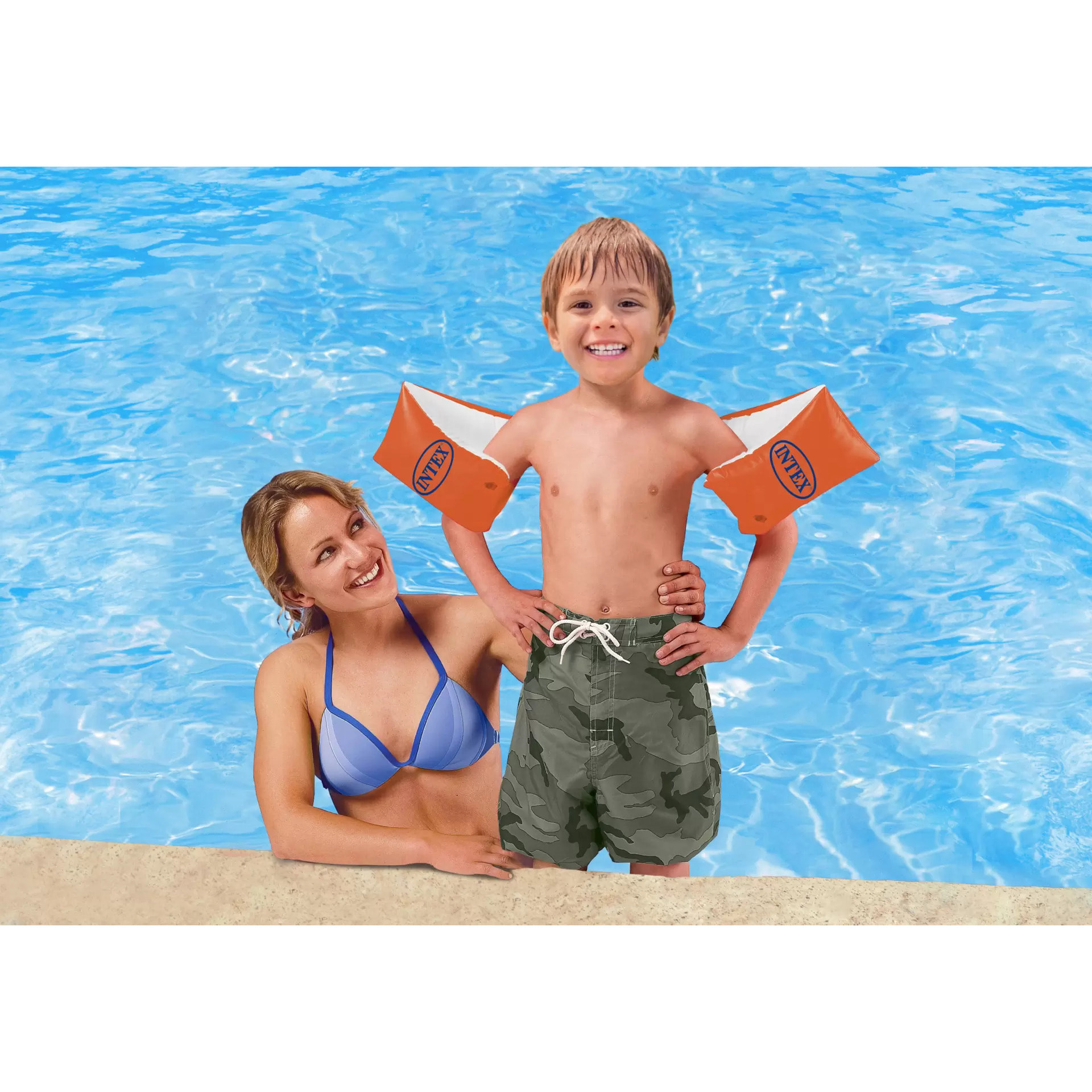 Intex 58641EU, Braccioli Deluxe Grandi, 30x15 cm