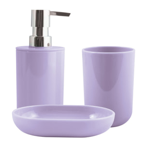 Lot de 3 accessoires de salle de bain INAGUA Lavande MSV