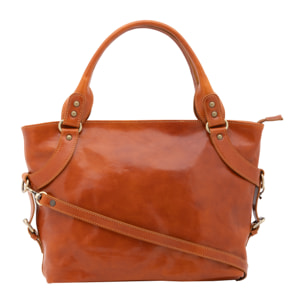 Borsa a mano  da donna In Vera pelle Made in Italy 43x28x12 cm