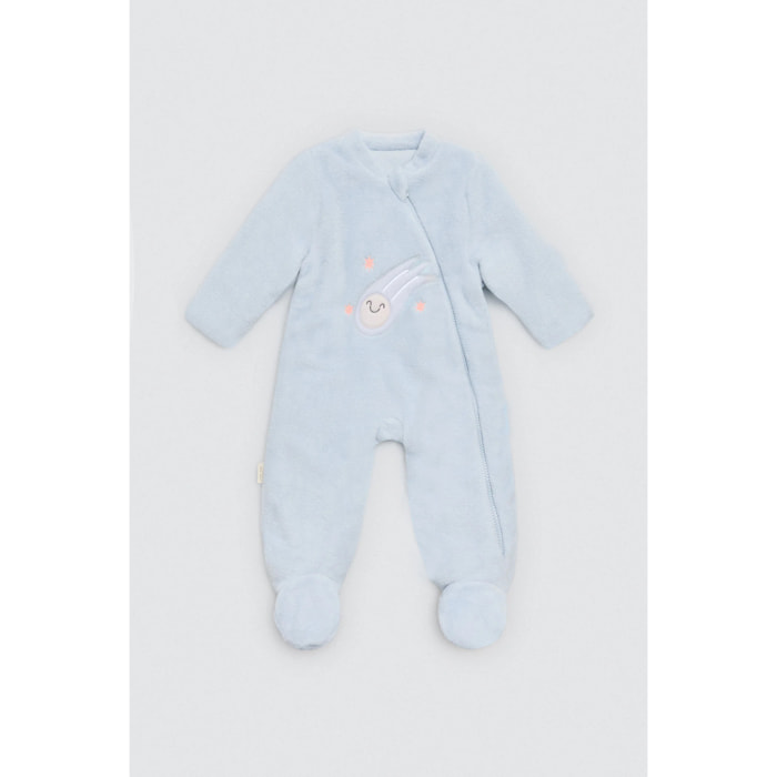 Felpa blu per neonato Baby Stars