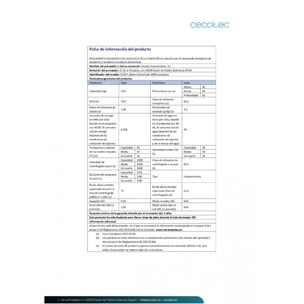 Cecotec Lavadora 10 Kg Carga Frontal Bolero DressCode 2000 Autodosis. 1400 rpm 1