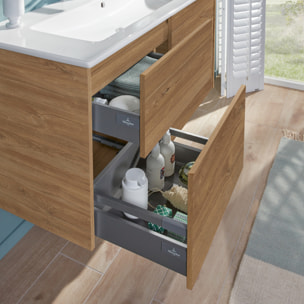 Set meuble avec vasque Finero Villeroy & Boch 100cmChêne kansas oak