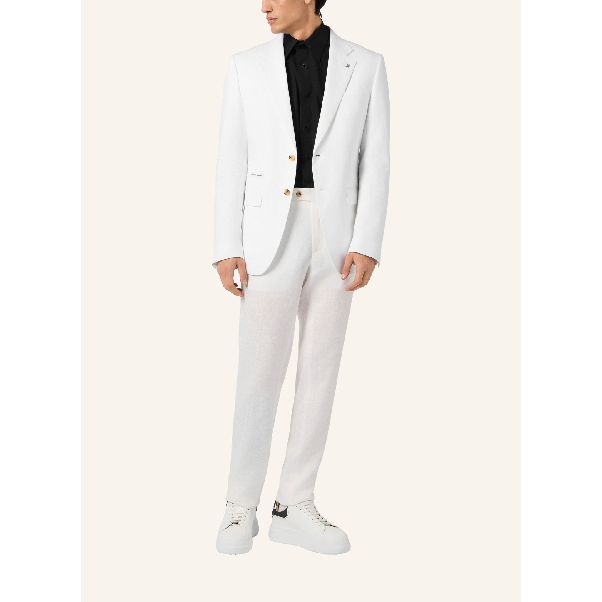 PHILIPP PLEIN Linen Miami Vice Fit Blazer