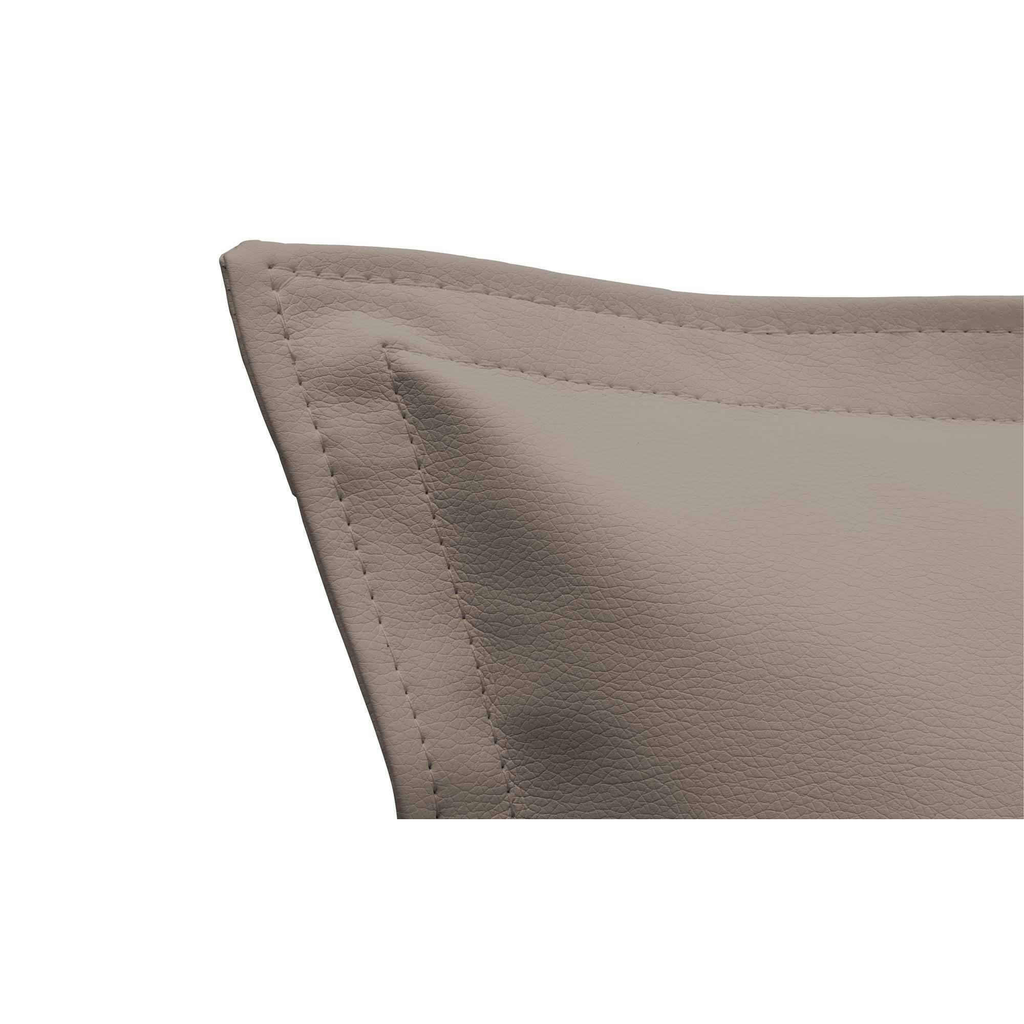 Letto matrimoniale Acrab, Letto contenitore con rivestimento in ecopelle, 100% Made in Italy, Apertura frontale, adatto per materasso Cm 160x200, Tortora