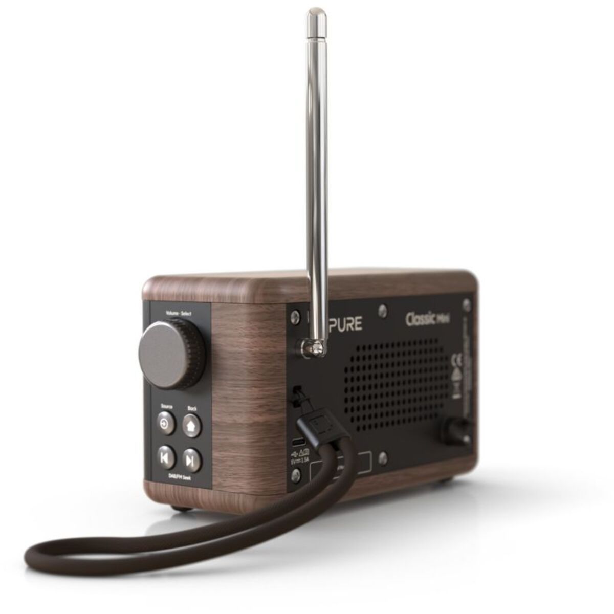Radio DAB PURE Classic Mini Coffee Black/Walnt