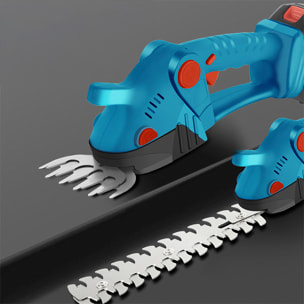 tagliasiepi elettrico con 1350 rpm, 15000mAh e manico allungato di 1,5 m.