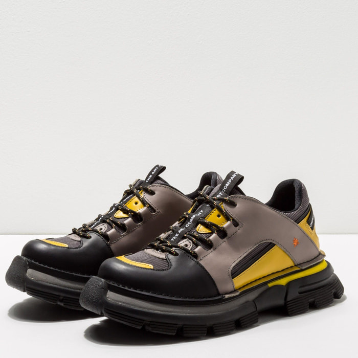 Zapatos 1650 MULTI LEATHER GREY-YELLOW / ART CORE 1 color Grey-yellow