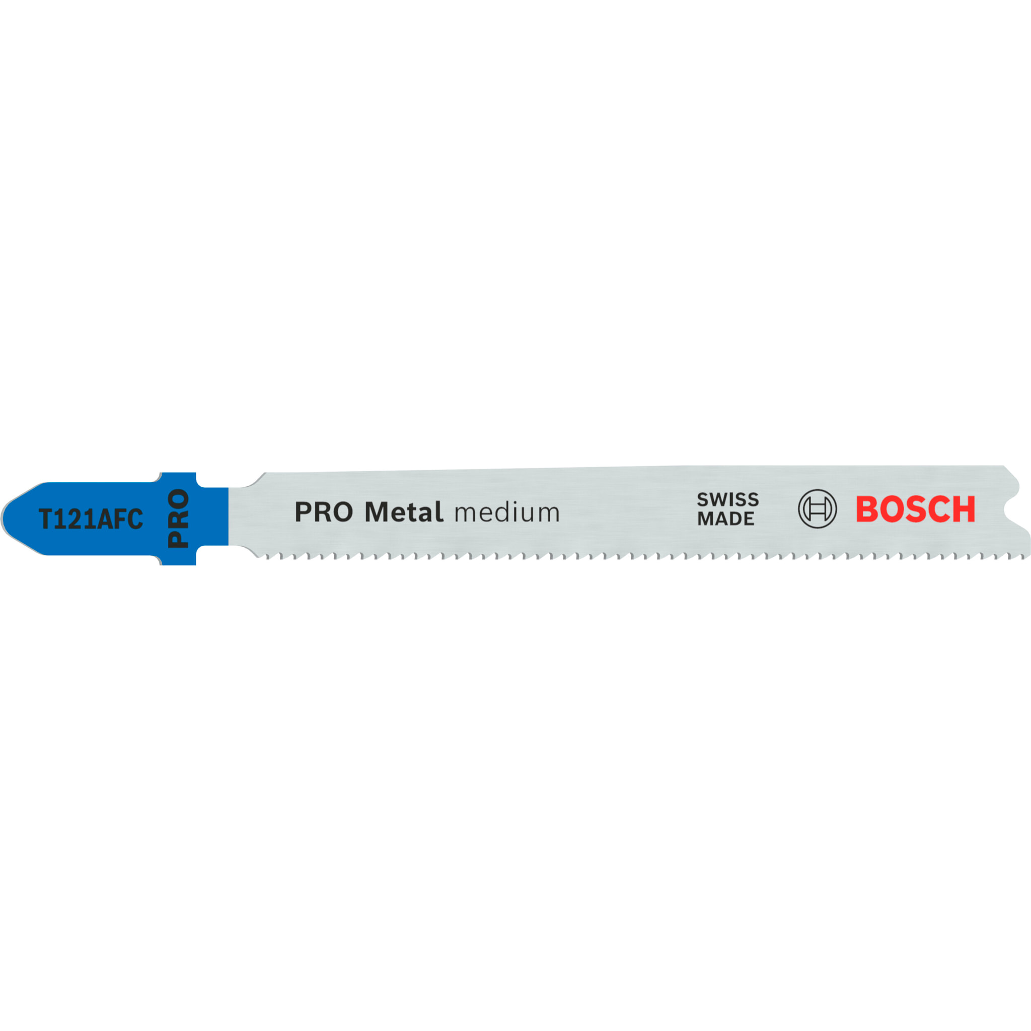Lame de scie sauteuse PRO Metal medium T121AFC 92 mm pas 1,2 mm - Lot de 5 - BOSCH - 2608655106