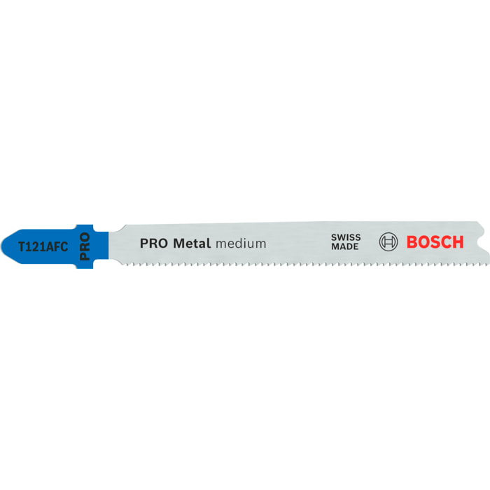 Lame de scie sauteuse PRO Metal medium T121AFC 92 mm pas 1,2 mm - Lot de 5 - BOSCH - 2608655106