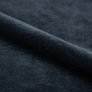 Fauteuil pivotant en tissu effet velours bleu nuit - Ricci