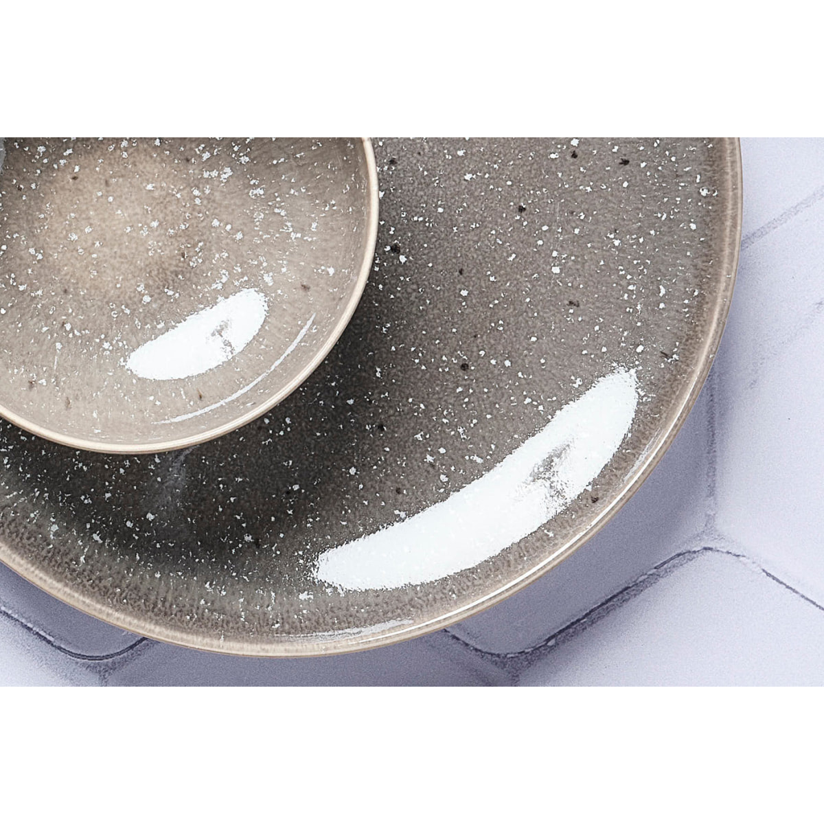 Service Les Essentiels STELLAR - 18 pièces - Gris béton