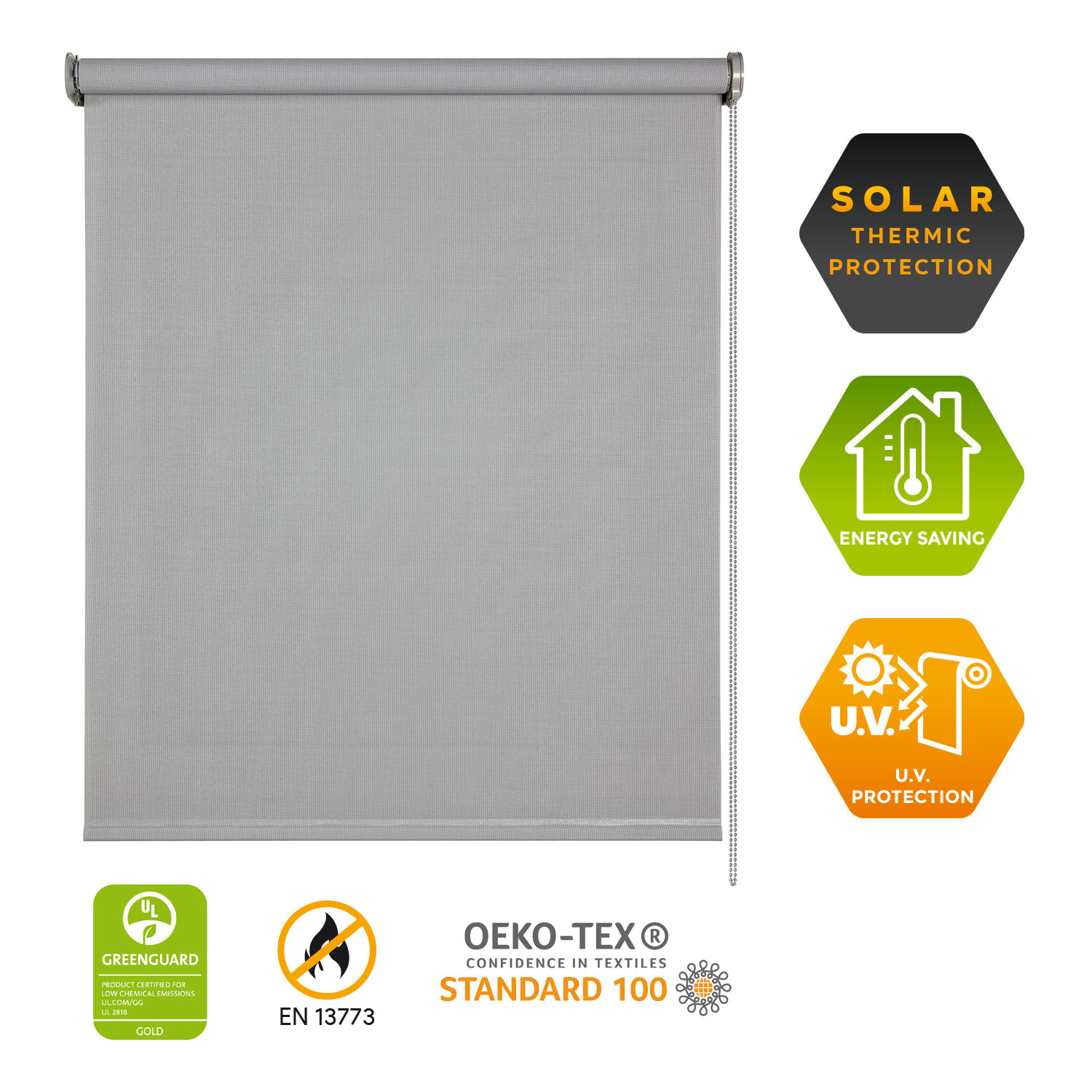 Store motorisé SCREEN PRO Solaire Gris