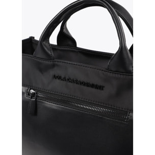 Borsa in Nylon Effetto Pelle