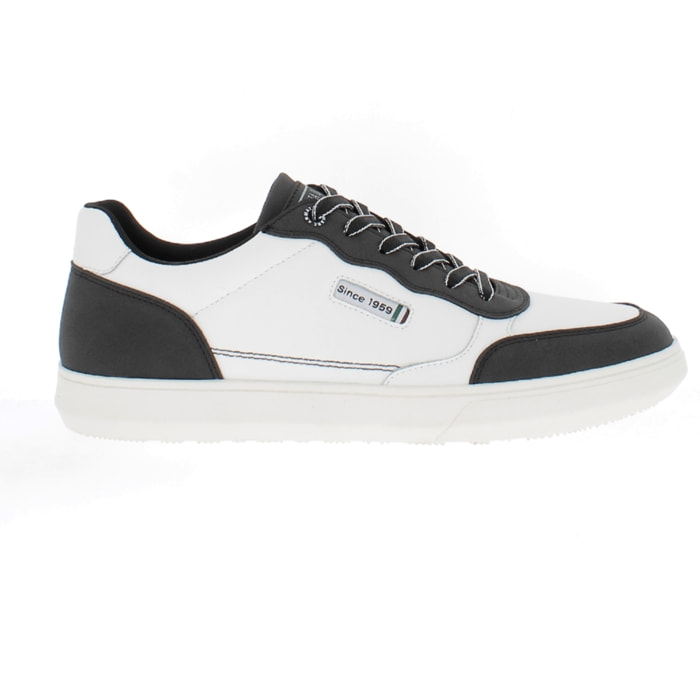 Armata di Mare Scarpe Uomo Court Sneakers Casual con Soletta Rimovibile in Memory Foam AMU W24M606 Black Off White