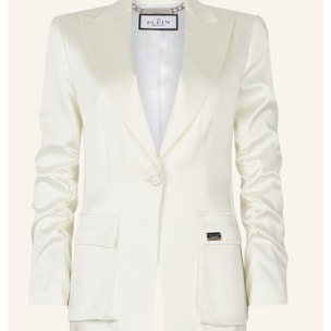 PHILIPP PLEIN Satin Cargo Fit Blazer