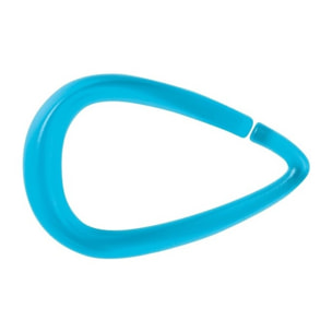 Lot de 12 anneaux pour rideau de douche DROP Bleu Spirella