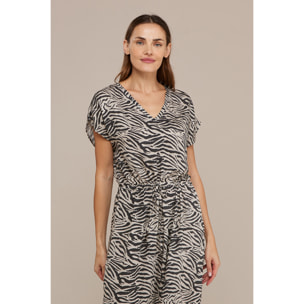 Abitino donna mare viscosa wild zebra Noidinotte
