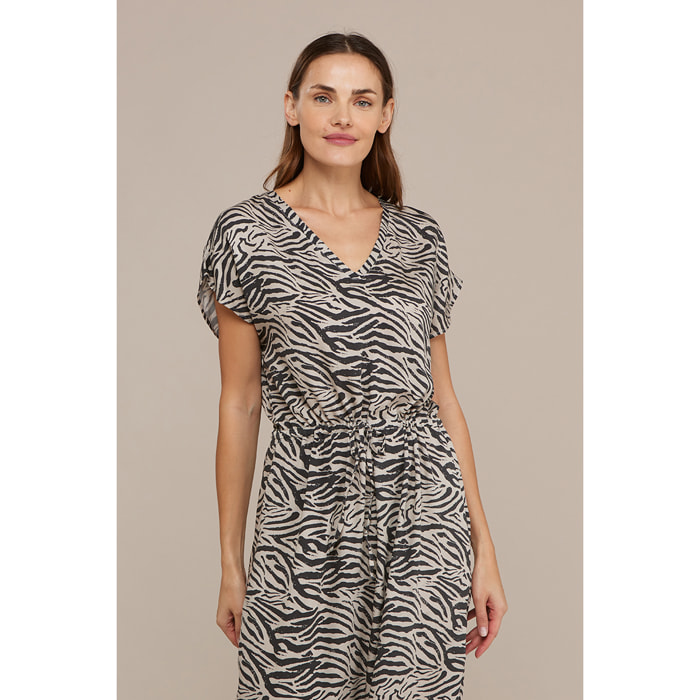 Abitino donna mare viscosa wild zebra Noidinotte