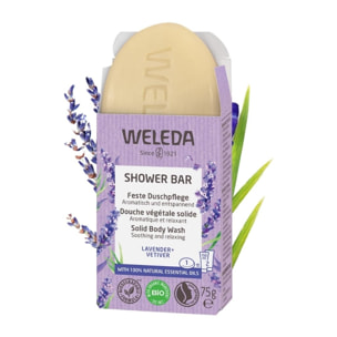 WELEDA - Douche végétale solide Lavande & Vétiver - 75 g