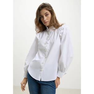 Camicia con frill