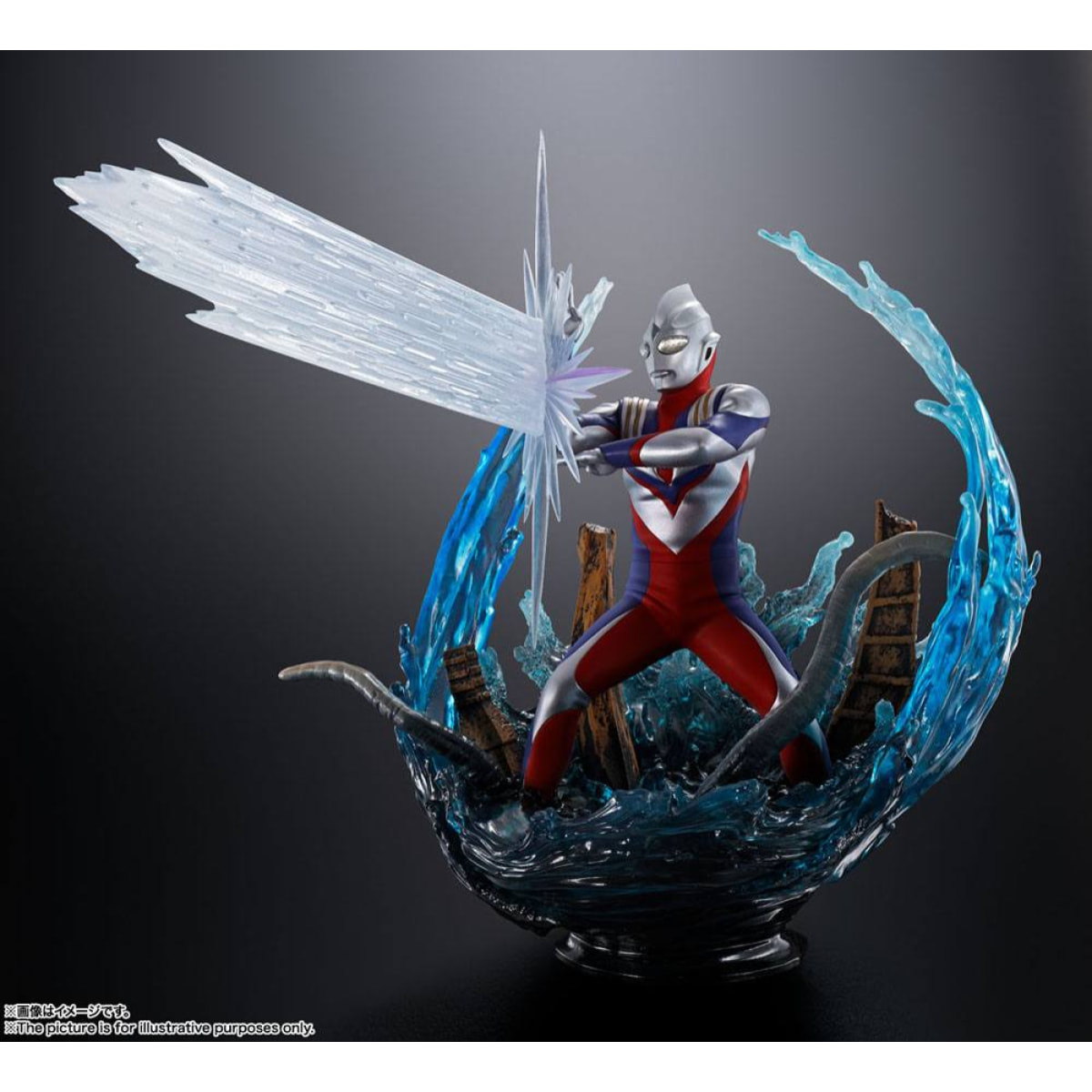 Ultraman Tiga Figuartszero Pvc Statua Ultraman Tiga Multi Type 22 Cm Bandai Tamashii Nations