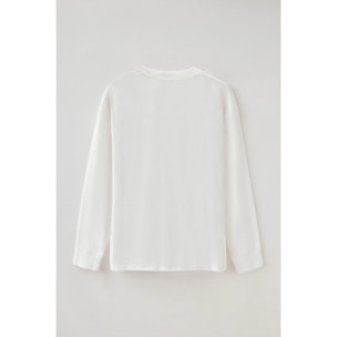 Pack hombre de dos camisetas en blanco y negro con manga larga y bordado Rigby Go