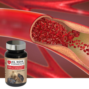 NUTRI EXPERT - Ail Noir Fermenté - Contribue au maintien de la santé cardiaque et vasculaire - Sans gluten