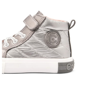 Sneakers alte da bambina con cinturino a strappo e cerniera interna