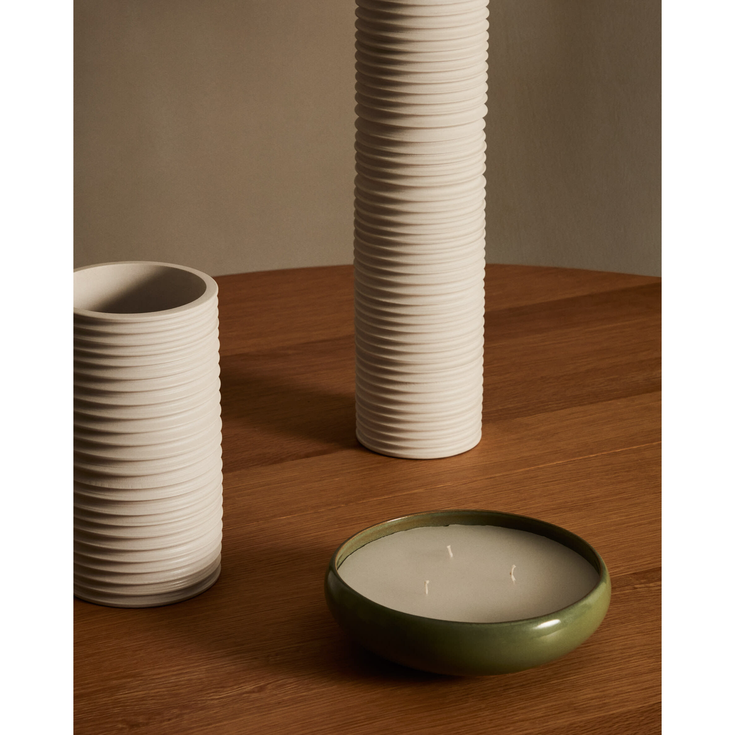 Kave Home - Candela Sapira in ceramica verde Ø 21 cm