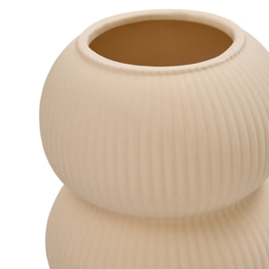 Vase Lucia H.16cm beige