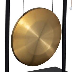 Gong Toa H.69,5cm métal et bois