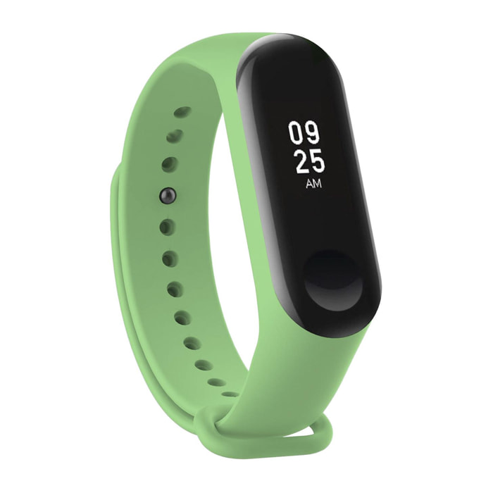 DAM Correa de silicona Compatible con Xiaomi Band 25x1x2 Cm. Color: Verde Militar