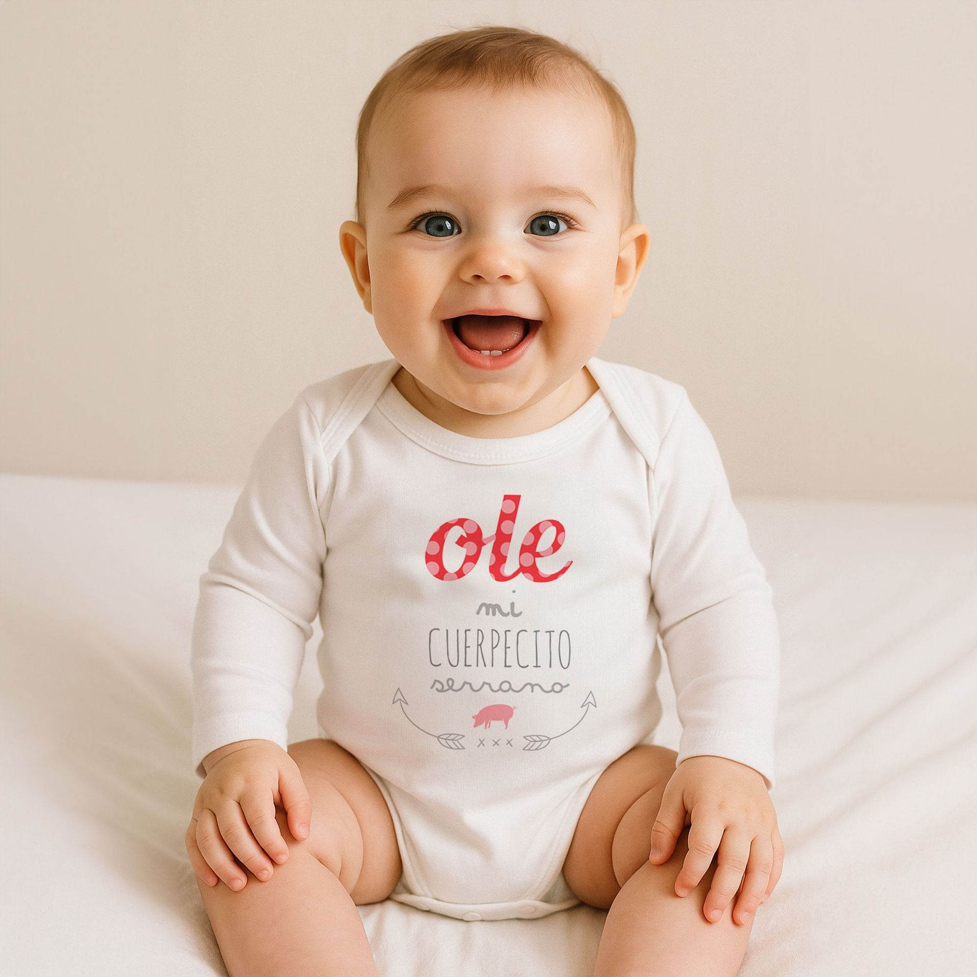 Body bebé manga larga frases americano