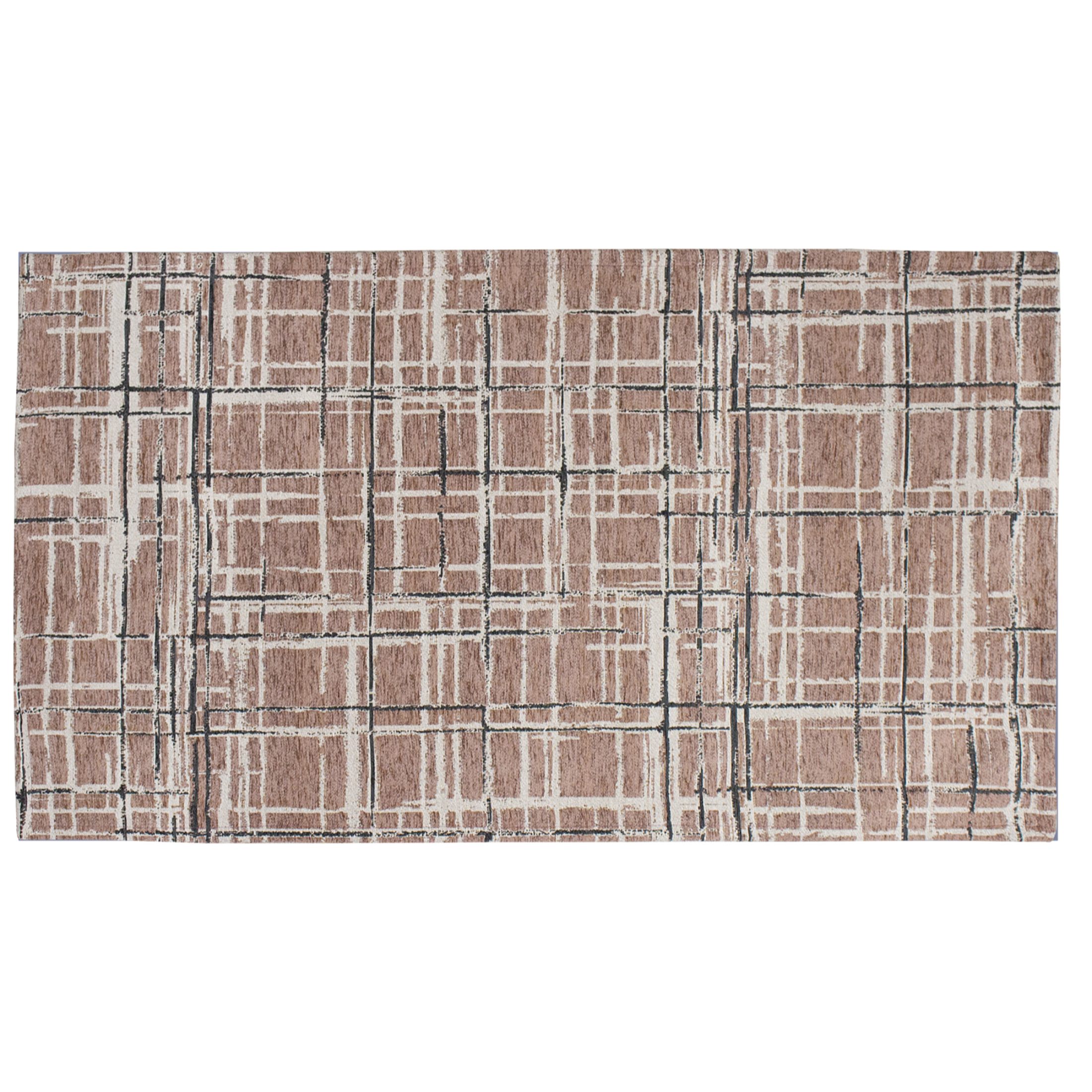 TAPPETO ARREDO DIS. GRAFFIATO PRUGNA 65X175 CM CON ANTISCIVOLO