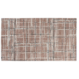 TAPPETO ARREDO DIS. GRAFFIATO PRUGNA 65X175 CM CON ANTISCIVOLO