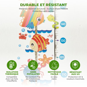 Stickers Muraux décoration adhésifs toise bateau et animaux de la mer