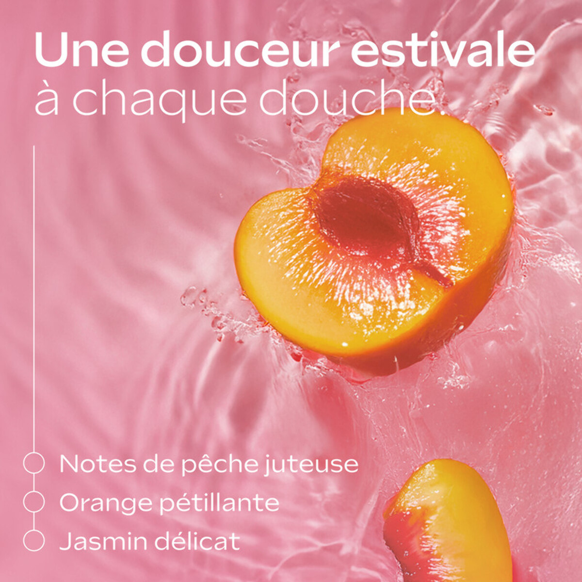 WELEDA - Pink Peach Gel Douche - 200ml - Nettoie la peau en douceur - Ingrédients 100% d'origine naturelle