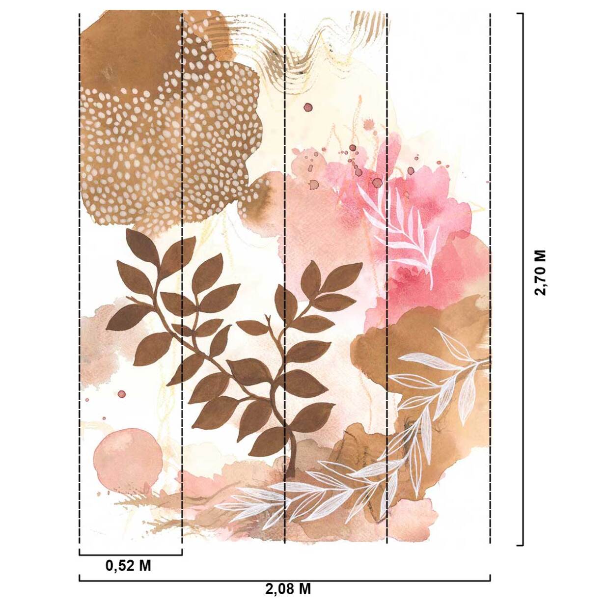Papier peint graphique Bonheur de la Nature Intissé