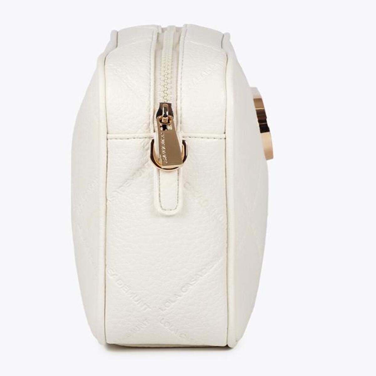 Borsa a tracolla Monogramma rombi Logo Ovale Effetto Pelle