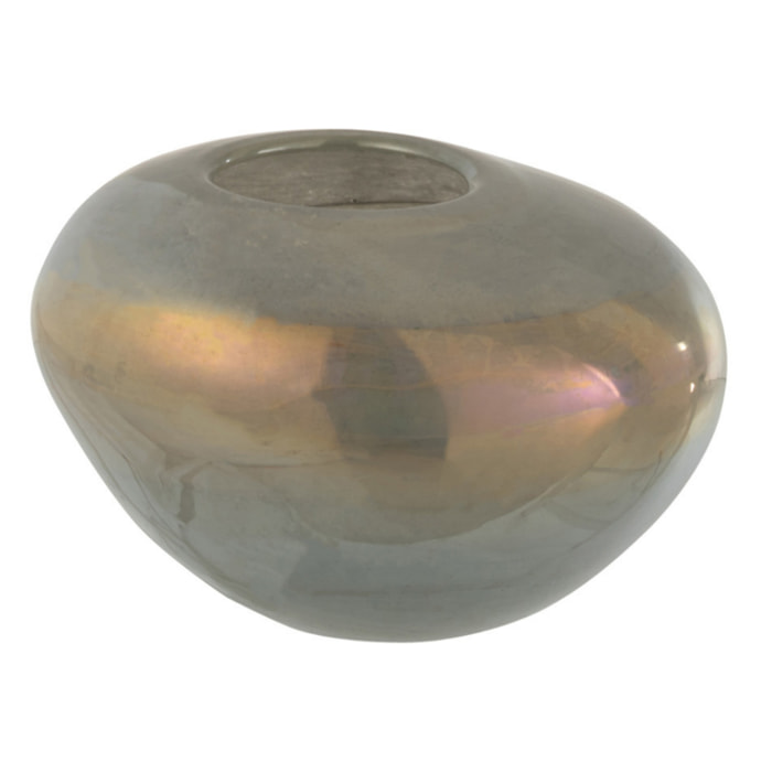 J-Line vase Leo Rond - verre - gris