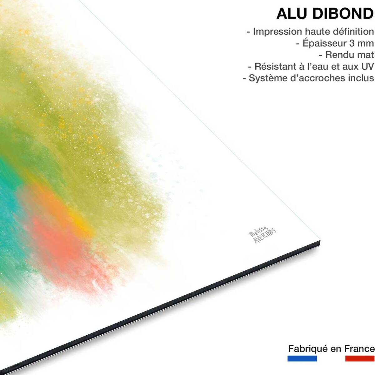 Tableau happy green Tableau alu Dibond